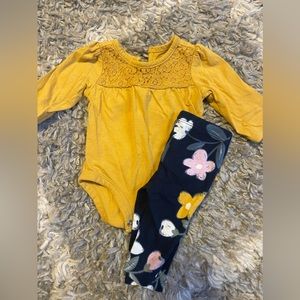 Carters, long sleeve and legging set, 3 months